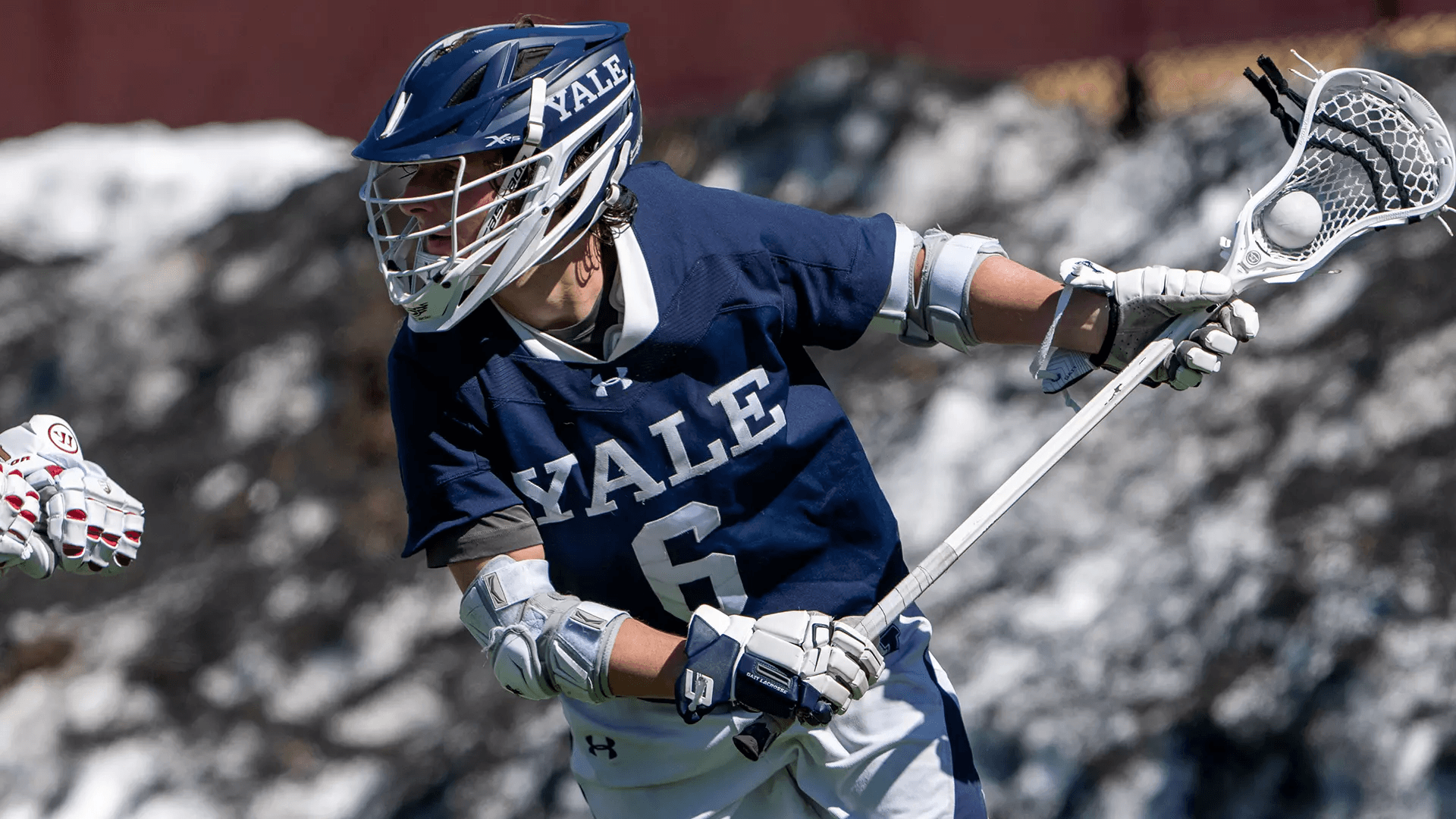 Leo Johnson in action for Yale University