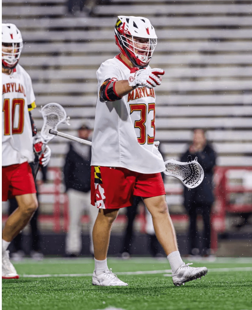 Leo Johnson in lacrosse gear